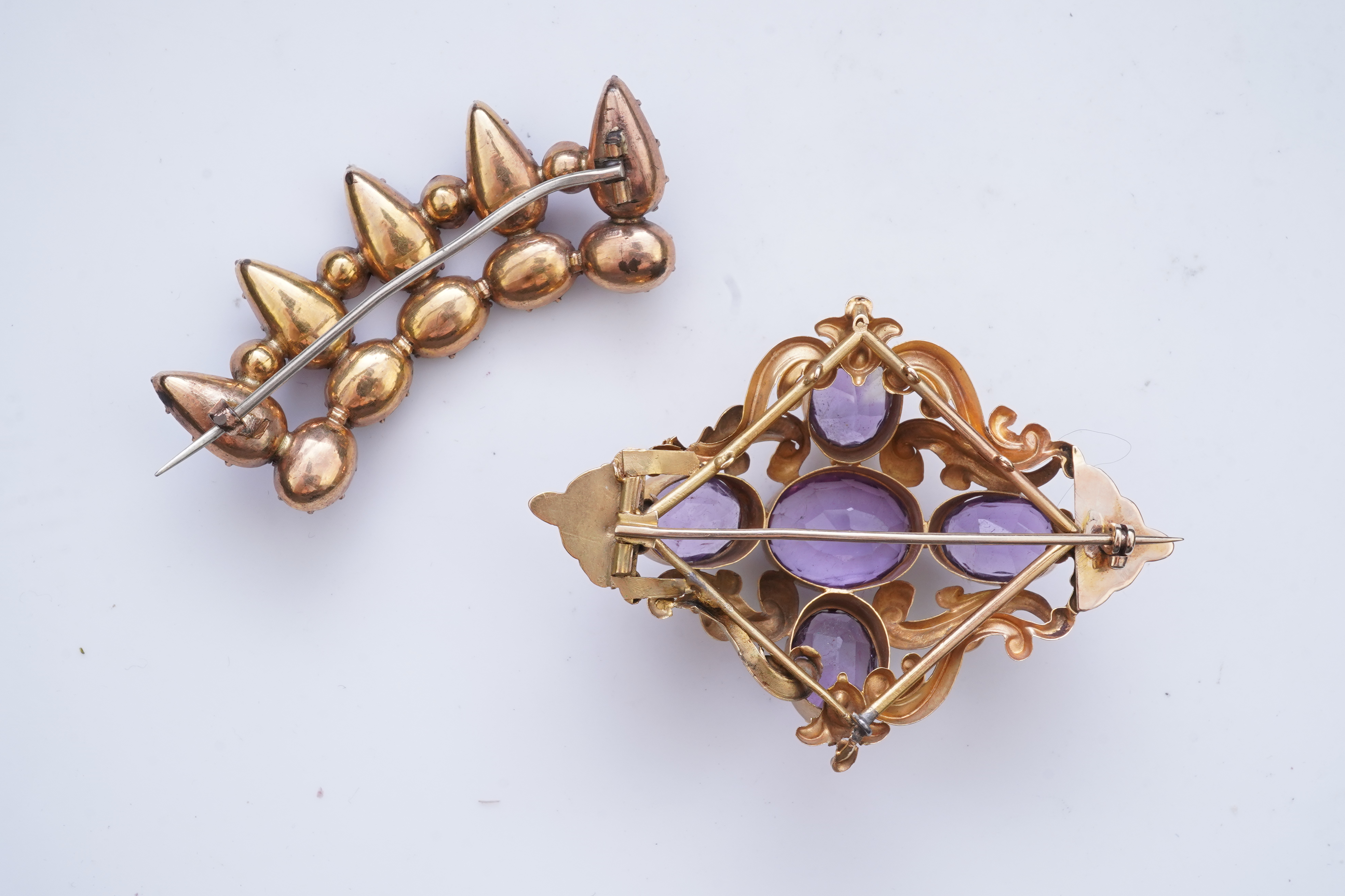 A collection of jewels including a Georgian paste brooch, early 19th century